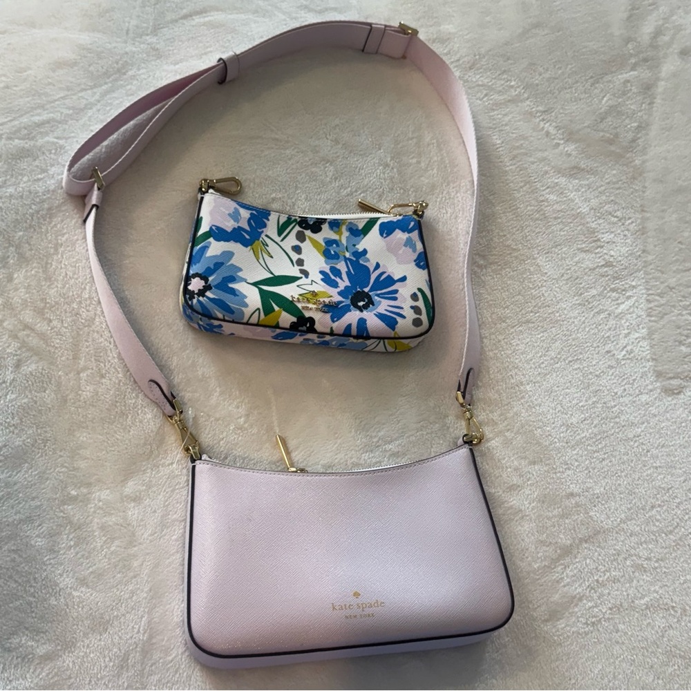Kate Spade Duet Flower Floral Crossbody Purse NWOT KL833